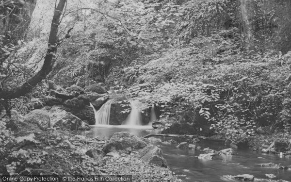 Photo of Chudleigh, The Waterfalls c.1955
