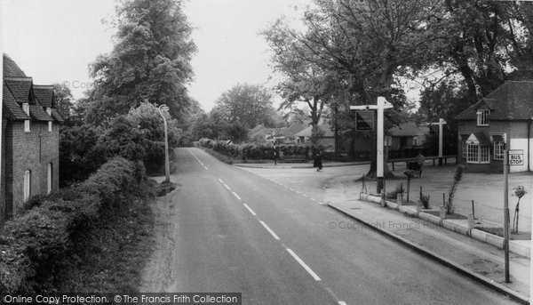 Photo of Church Crookham, Aldershot Road From The Wyvern c.1960