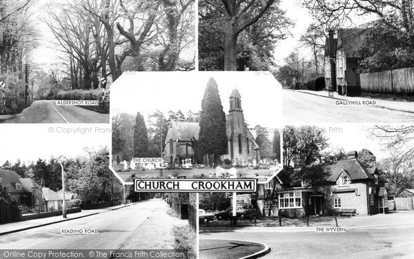 Photo of Church Crookham, Composite c.1960