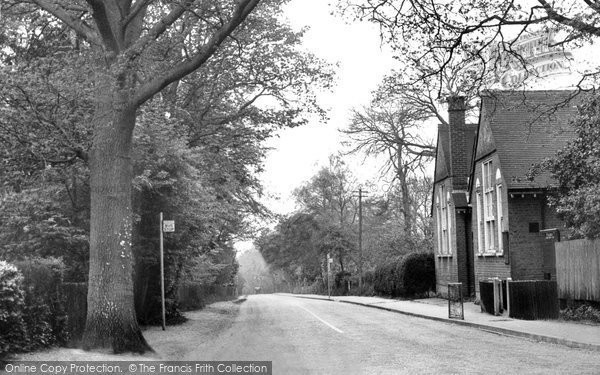 Photo of Church Crookham, Gally Hill Road c.1955