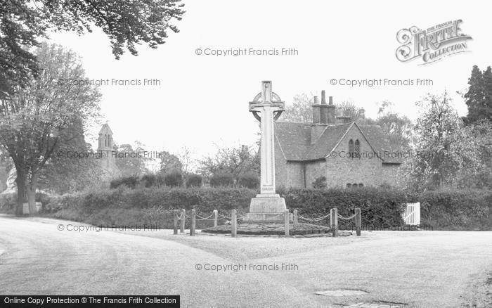 Photo of Church Crookham, The War Memorial c.1955