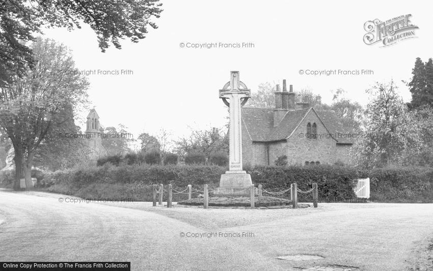 Church Crookham, the War Memorial c1955