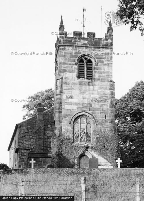 Photo of Church Lawton, All Saints Church c.1955