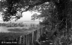 Path To The Beach By St Wilfrid's Chapel c.1955, Church Norton