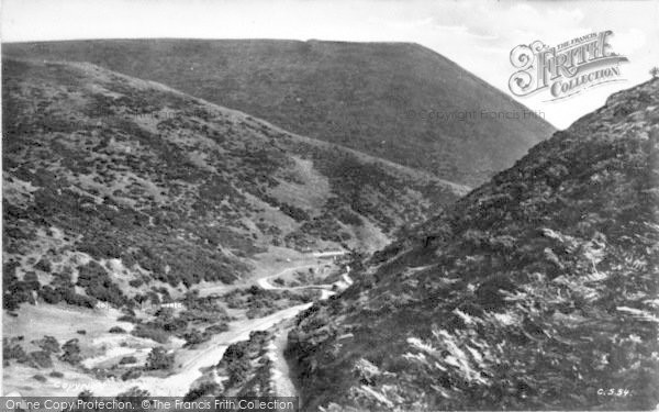 Photo of Church Stretton, Carding Mill Valley Showing Bodbury Ring Old Roman Entrenchmant c.1935