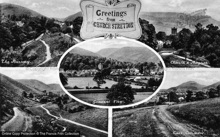 Photo of Church Stretton, Composite c.1935