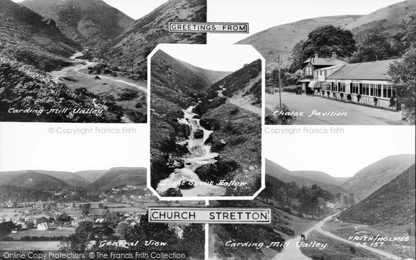 Photo of Church Stretton, Composite c.1955