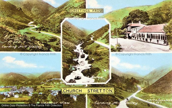 Photo of Church Stretton, Composite c.1955