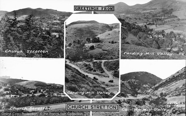 Photo of Church Stretton, Composite c.1955