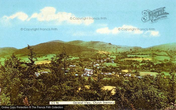 Photo of Church Stretton, General View c.1950