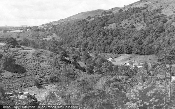 Photo of Church Stretton, Panoramic View From Roof Of Longmynd Hotel c.1950