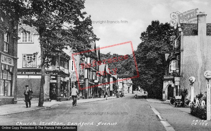 Photo of Church Stretton, Sandford Avenue c.1950
