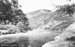 The Old Mill Pond, Carding Mill Valley c.1960, Church Stretton