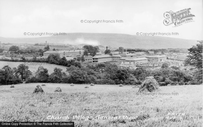 Photo of Church Village, General View c.1950