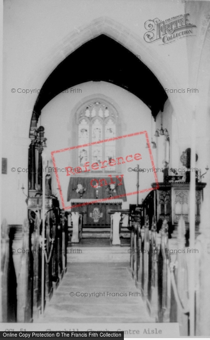 Photo of Churchill, Church Interior, The Centre Aisle c.1965