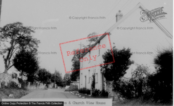 Photo of Churchill, Cottages And Church View House c.1960