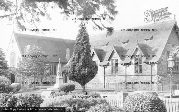 Photo of Churchill, The Methodist Church And School c.1955