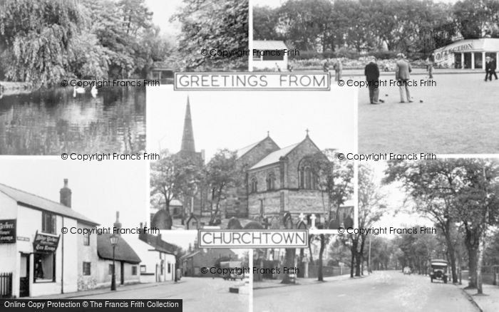 Photo of Churchtown, Composite c.1955
