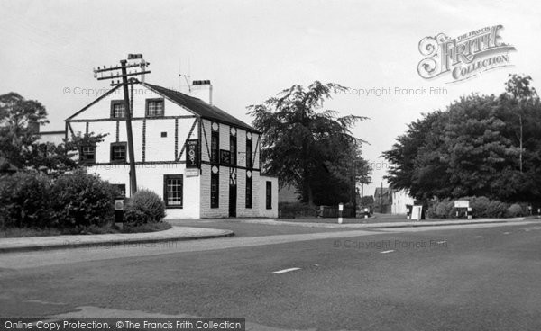 Photo of Churchtown, Horns Inn And Church Road c.1960