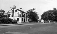 Horns Inn And Church Road c.1960, Churchtown