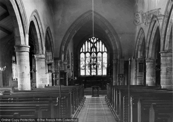 Photo of Churchtown, St Helen's Church, Interior c.1955
