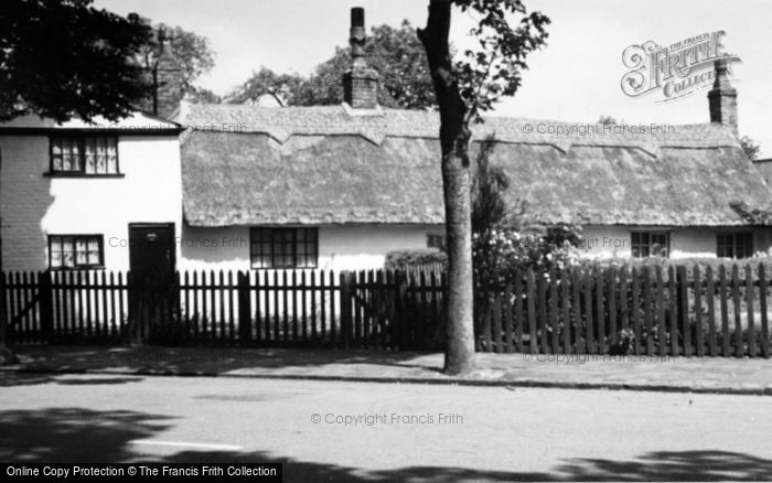Photo of Churchtown, Thatched Cottages c.1965