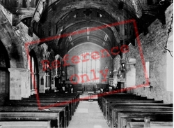 Church, Interior c.1955, Cilcain