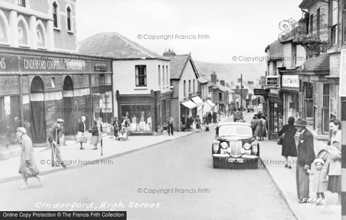 Photo of Cinderford, High Street c.1955