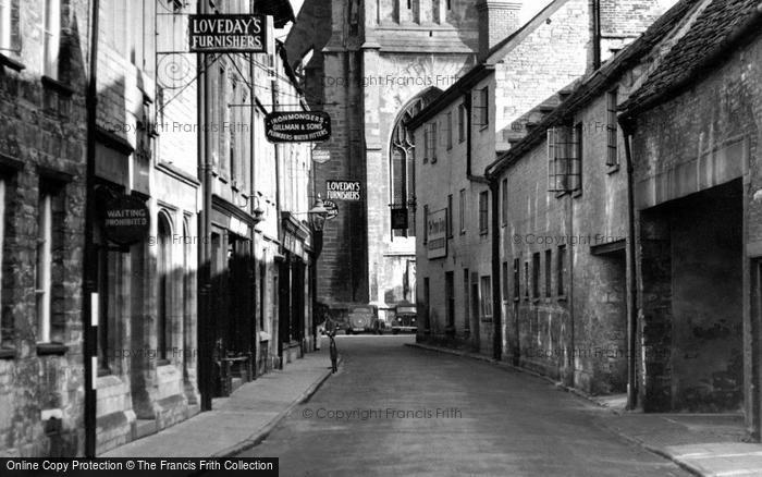 Photo of Cirencester, Black Jack Street c.1955