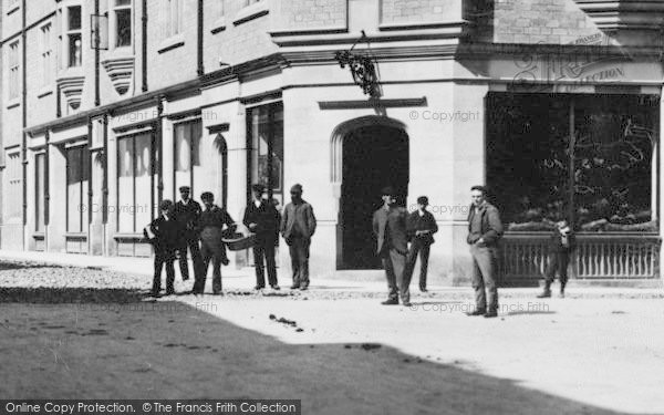 Photo of Cirencester, Boys And Men, Castle Street 1898