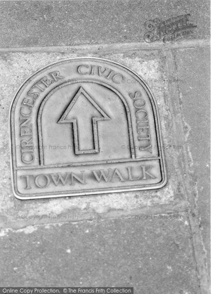 Photo of Cirencester, Civic Society Brass Way Marker 2004