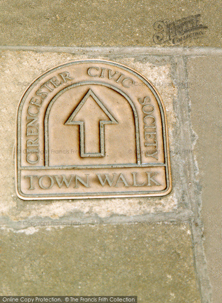 Photo of Cirencester, Civic Society Brass Way Marker 2004