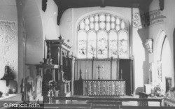 Lady Chapel, Parish Church Interior c.1955, Cirencester