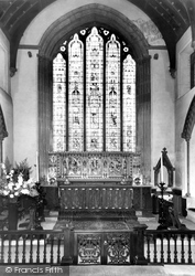 Parish Church, Altar And East Window c.1960, Cirencester