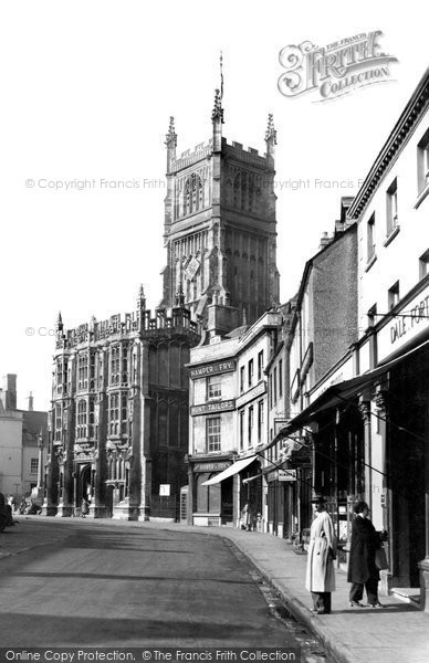Photo of Cirencester, St John's Church And Town Hall c.1950