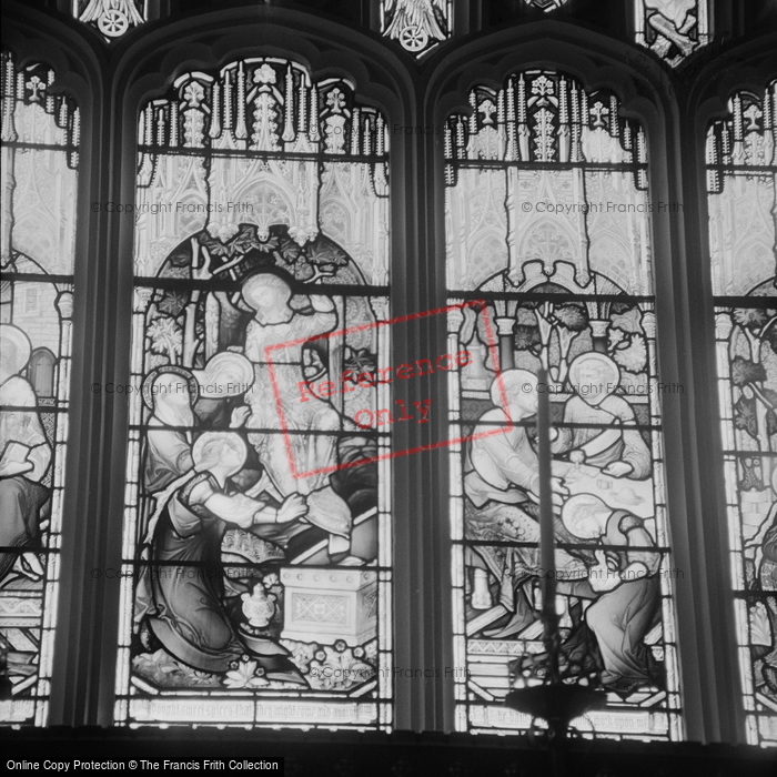Photo of Cirencester, Stained Glass Window, St John's Church 1962