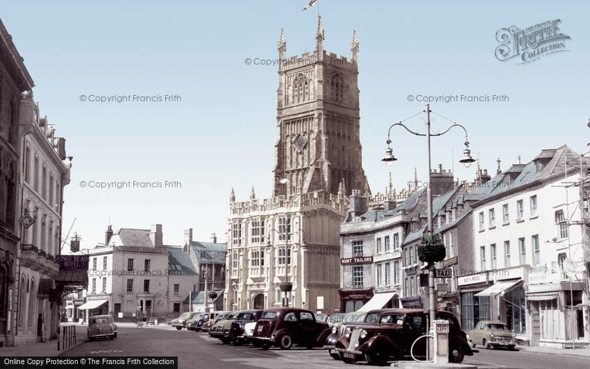 Cirencester, the Market Place c1960