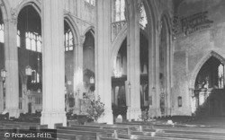 The Nave From The South West, St John's Church c.1955, Cirencester