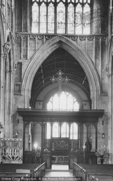 Photo of Cirencester, The Nave, St John's Church c.1955