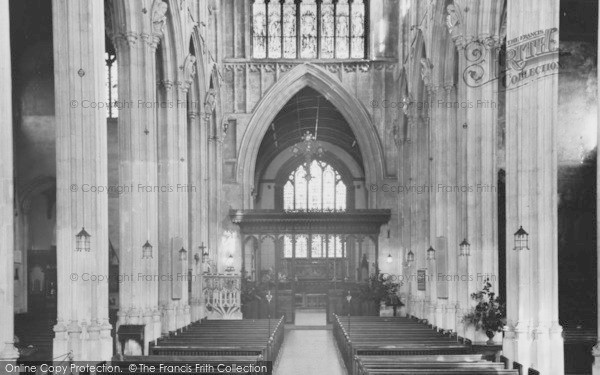 Photo of Cirencester, The Nave, St John's Church c.1955