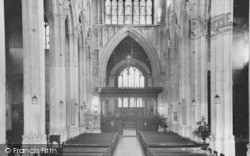 The Nave, St John's Church c.1955, Cirencester