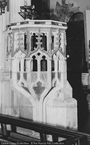 Photo of Cirencester, The Pulpit, St John's Church c.1955