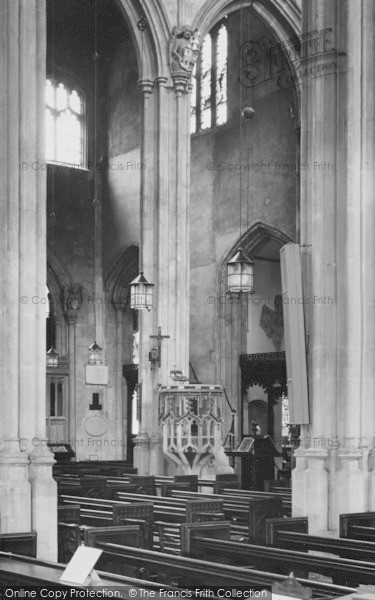Photo of Cirencester, The Pulpit, St John's Church c.1955