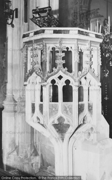 Photo of Cirencester, The Pulpit, St John's Church c.1955