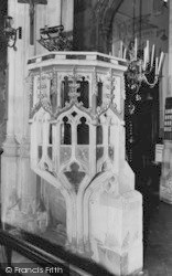 The Pulpit, St John's Church c.1960, Cirencester