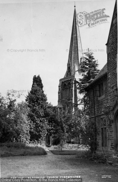 Photo of Cirencester, Watermoor Church c.1955