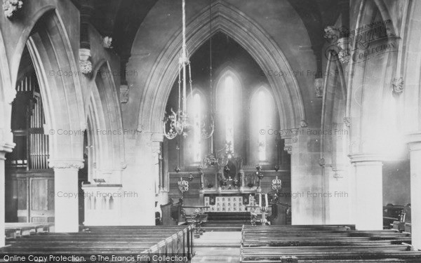 Photo of Cirencester, Watermoor Church Interior 1898