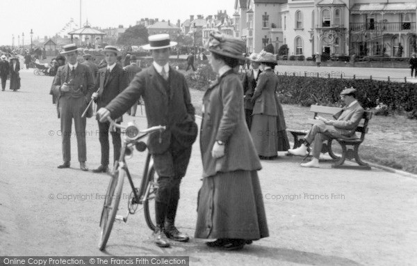 Photo of Clacton On Sea, A Couple, East Promenade 1912