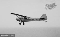 Clacton-on-Sea, A Plane Above The Airfield c.1960, Clacton-on-Sea