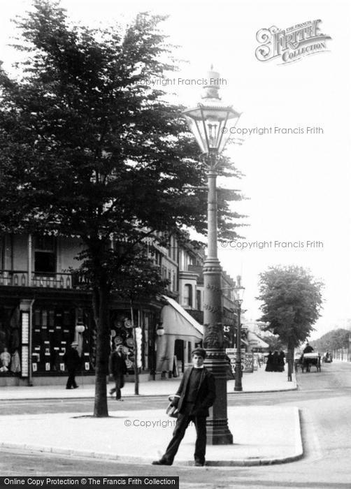 Photo of Clacton On Sea, A Young Man By The Lamp Post, Station Road 1904
